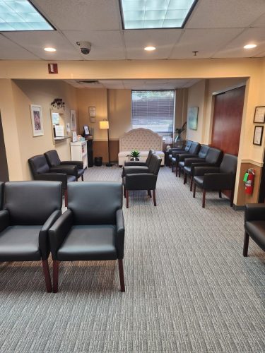 Garden State Gynecology NJ - Morristown abortion clinic waiting room. New Jersey abortion clinics